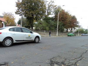 În zona Parcului Rizer: O nouă tasare pe strada Traian