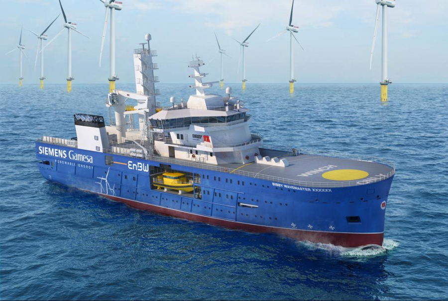 Supernavă pentru parcurile eoliene marine, construită la Galaţi