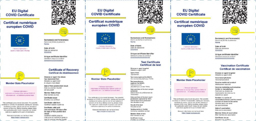 De vineri, certificate digitale pentru circulația în UE