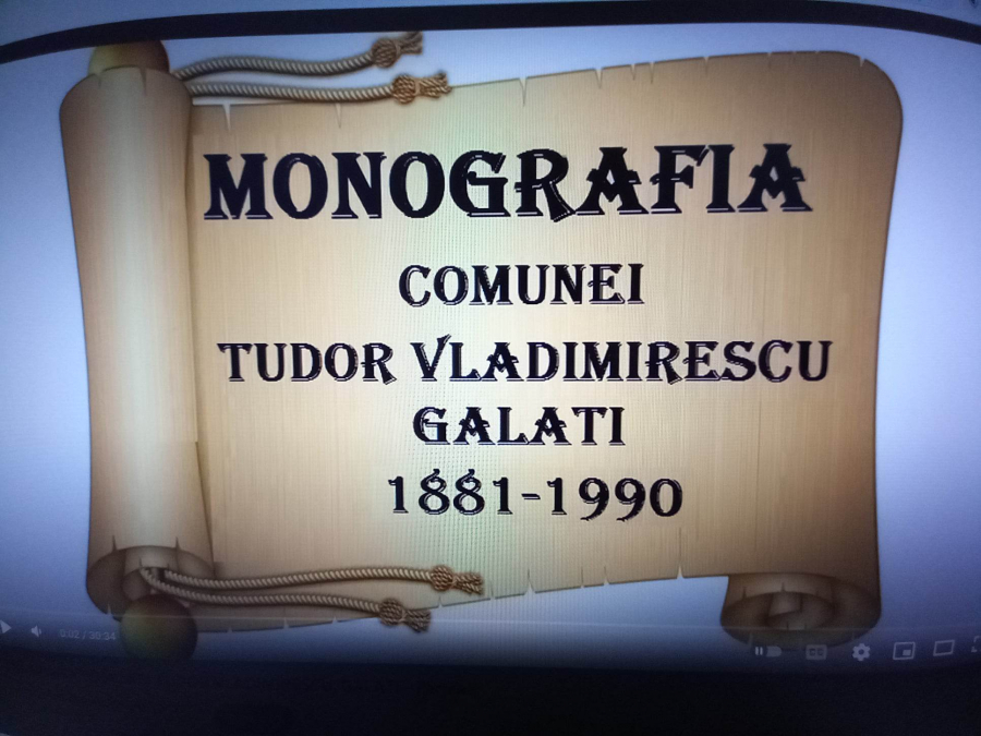 Monografia video a comunei Tudor Vladimirescu, la prima proiecție publică
