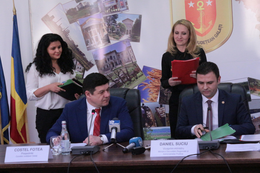 S-a semnat finanţarea pentru Drumul de Centură. Ministrul Dezvoltării Regionale, la Galaţi