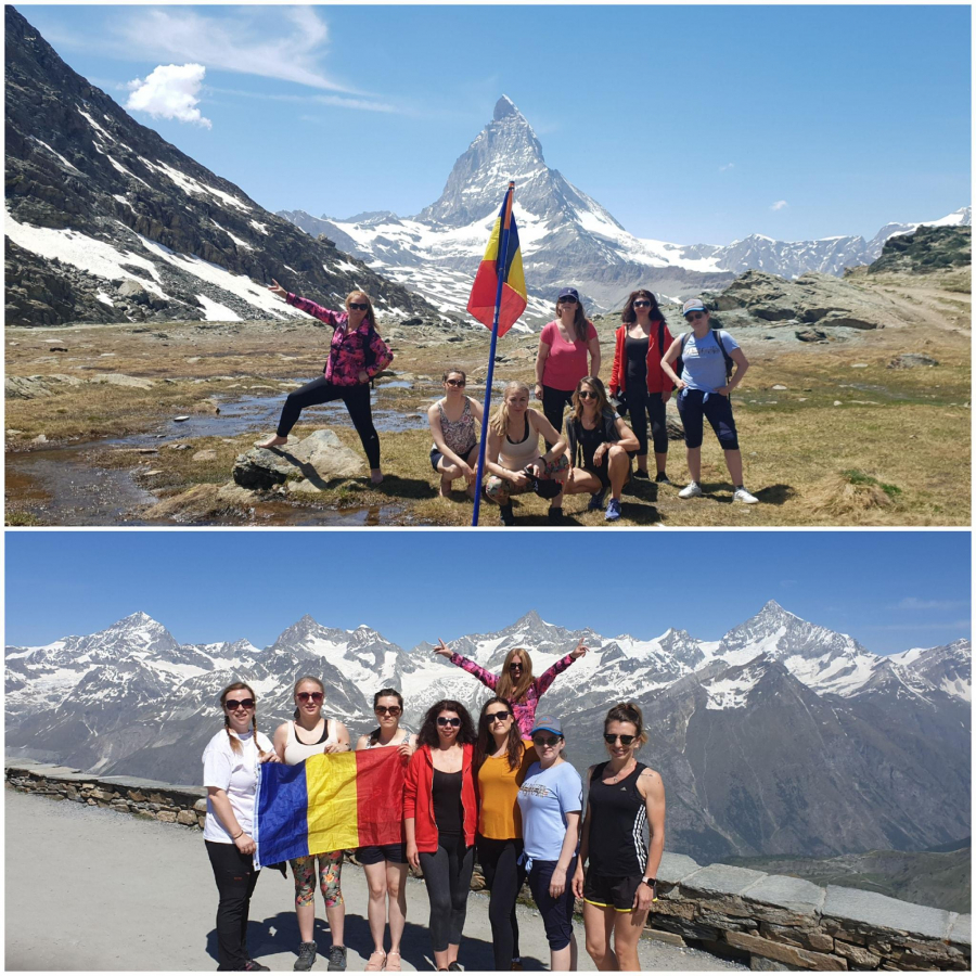 Tricolorul românesc, fluturat pe Gornergrat