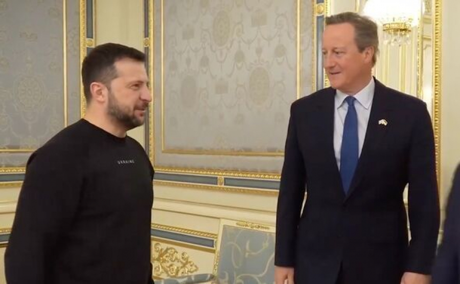David Cameron, prima întâlnire cu Zelenski în Ucraina