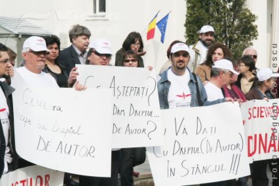 Protestul jurnaliştilor gălăţeni 