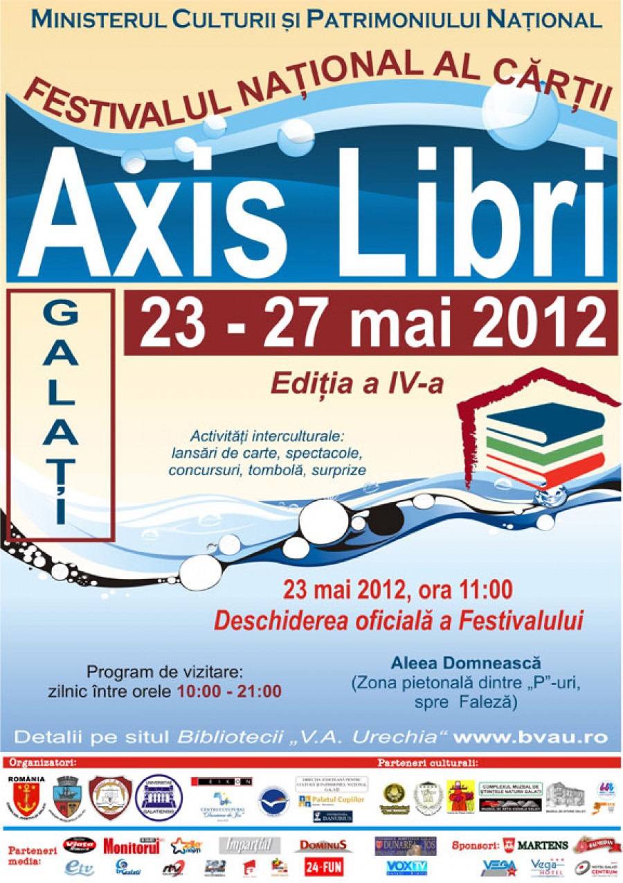 De mâine până duminică, Festivalul Cărţii „Axis Libri”