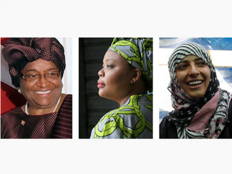 Premiul Nobel pentru Pace pe 2011: Ellen Johnson Sirleaf, Leymah Gbowee, Tawakkul Karman