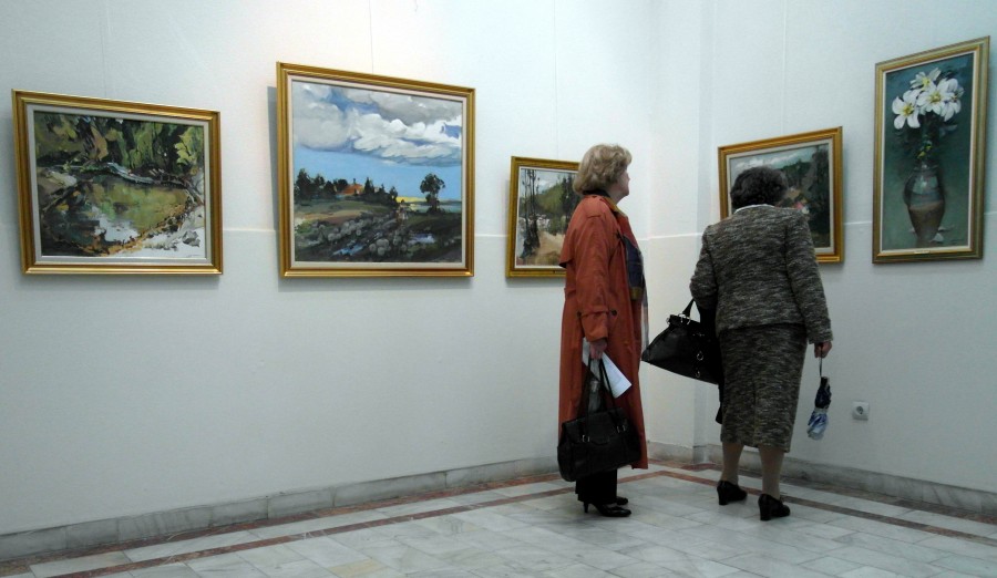 O nouă expoziţie a pictorului gălăţean Teodor Vişan