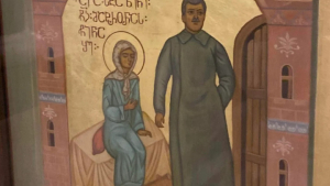 Proteste după vandalizarea icoanei cu ”Sfântul” Stalin