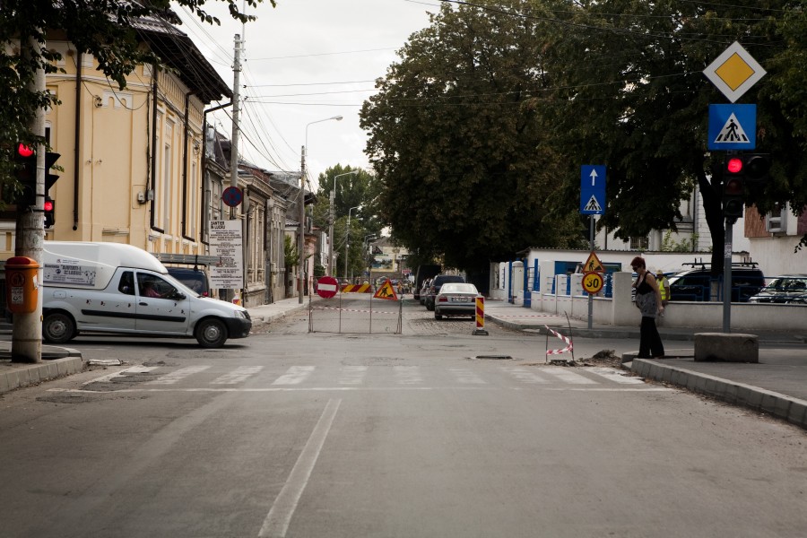 Strada Bălcescu, închisă mâine pentru asfaltare