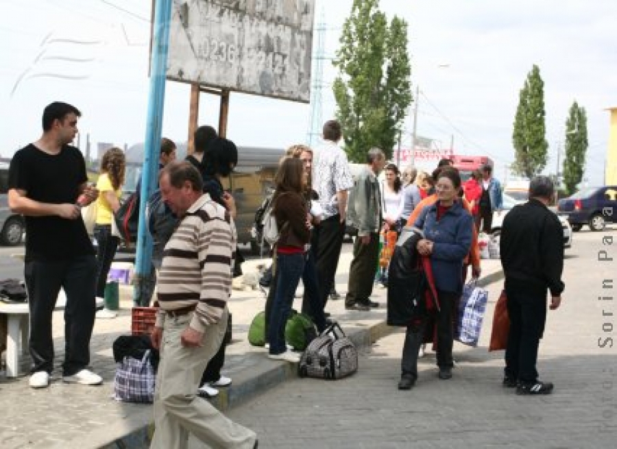 Transportul judeţean cu microbuze, tras pe dreapta