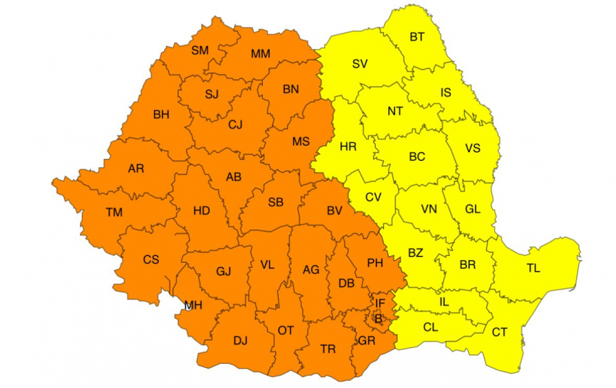 Galațiul, sub Cod galben de caniculă până sâmbătă