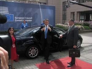 CORESPONDENŢĂ SPECIALĂ DE LA BRUXELLES/ EXCLUSIV VL: Declaraţiile preşedintelui Klaus Iohannis la sfârşitul reuniunii UE 27