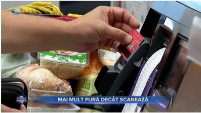 În supermarketuri, mai mult se fură decât se scanează