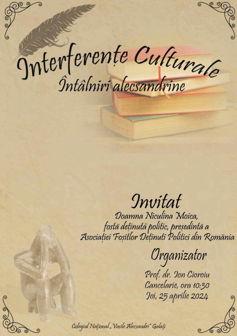 Președinta Asociației Foștilor Deținuți Politici din România vine la Galați