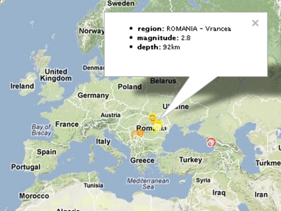 Un cutremur s-a produs luni dimineaţa în Vrancea 