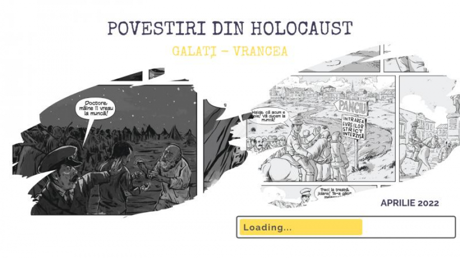 "Povestiri din Holocaust", expoziţie stradală de bandă desenată