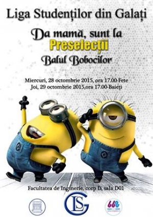 Încep preselecţiile pentru &quot;Balul Bobocilor&quot; de la &quot;Dunărea de Jos&quot;
