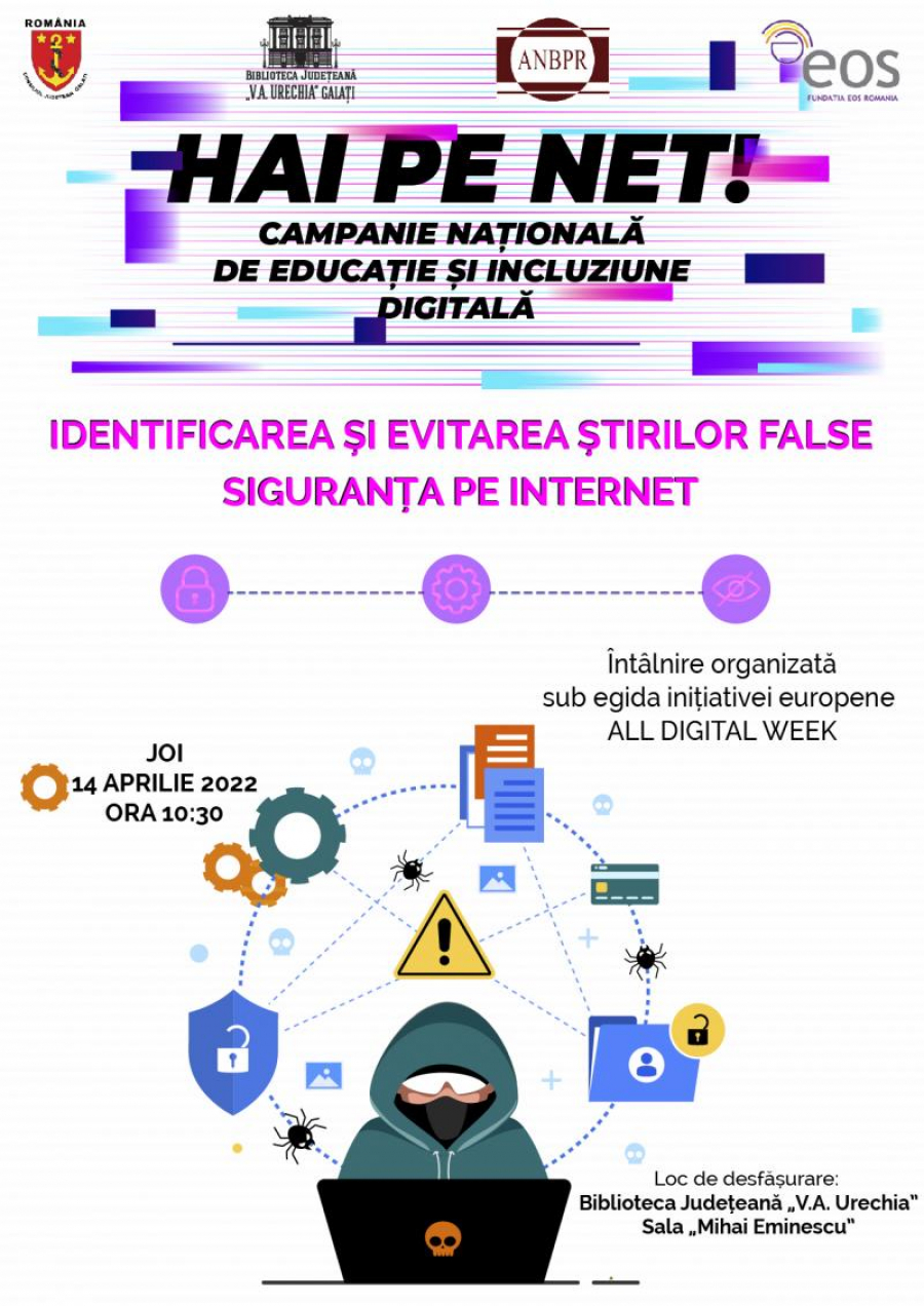 Identificarea și evitarea știrilor false, la Bibliotecă