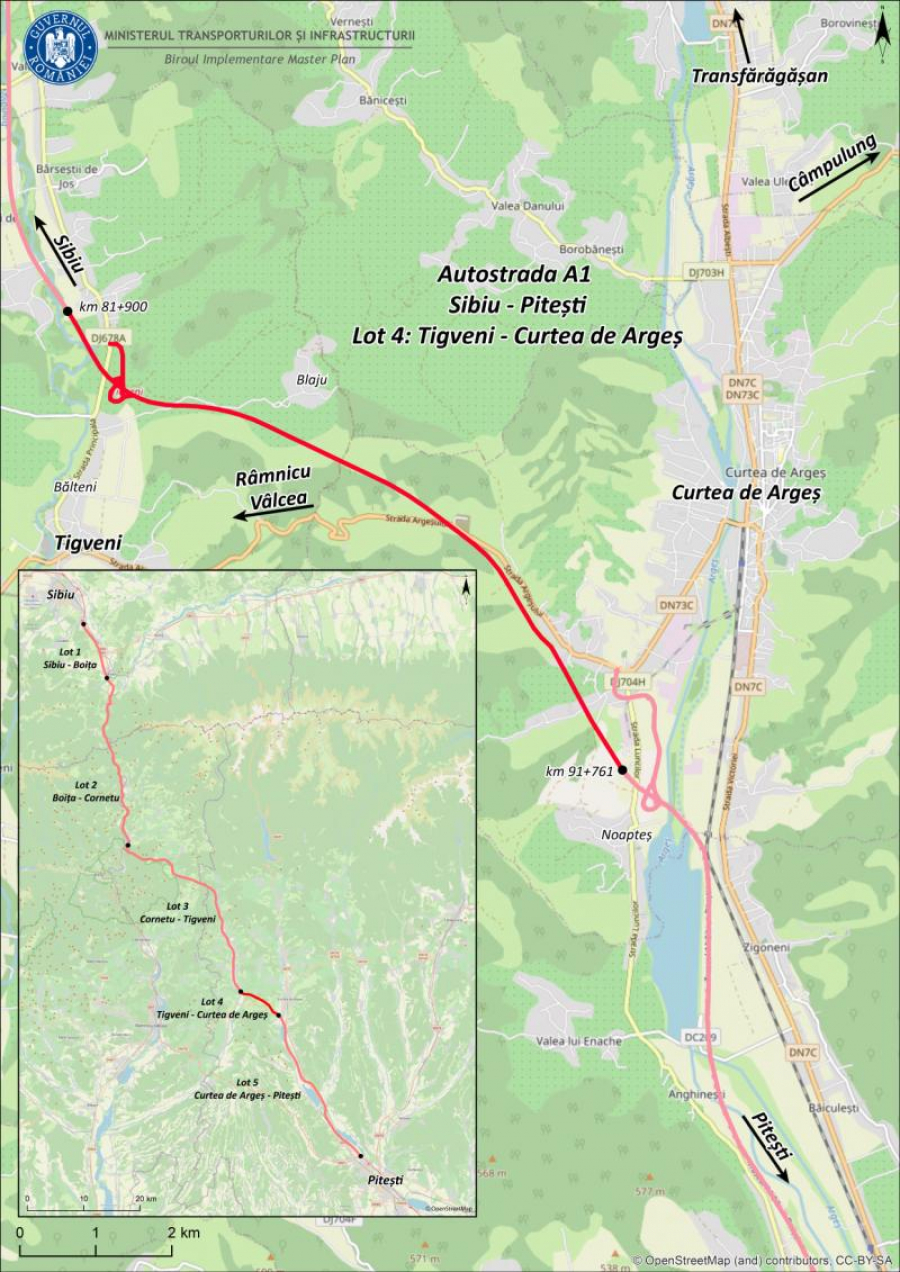 Licitații finalizate pentru două sectoare de autostradă