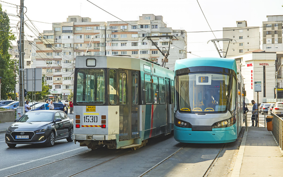 Cum se împart noile tramvaie pe traseele din Galaţi