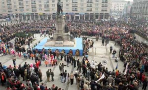 Ziua Unirii, sărbătorită la Iaşi cu scandări împotriva lui Antonescu, Ponta şi Băsescu