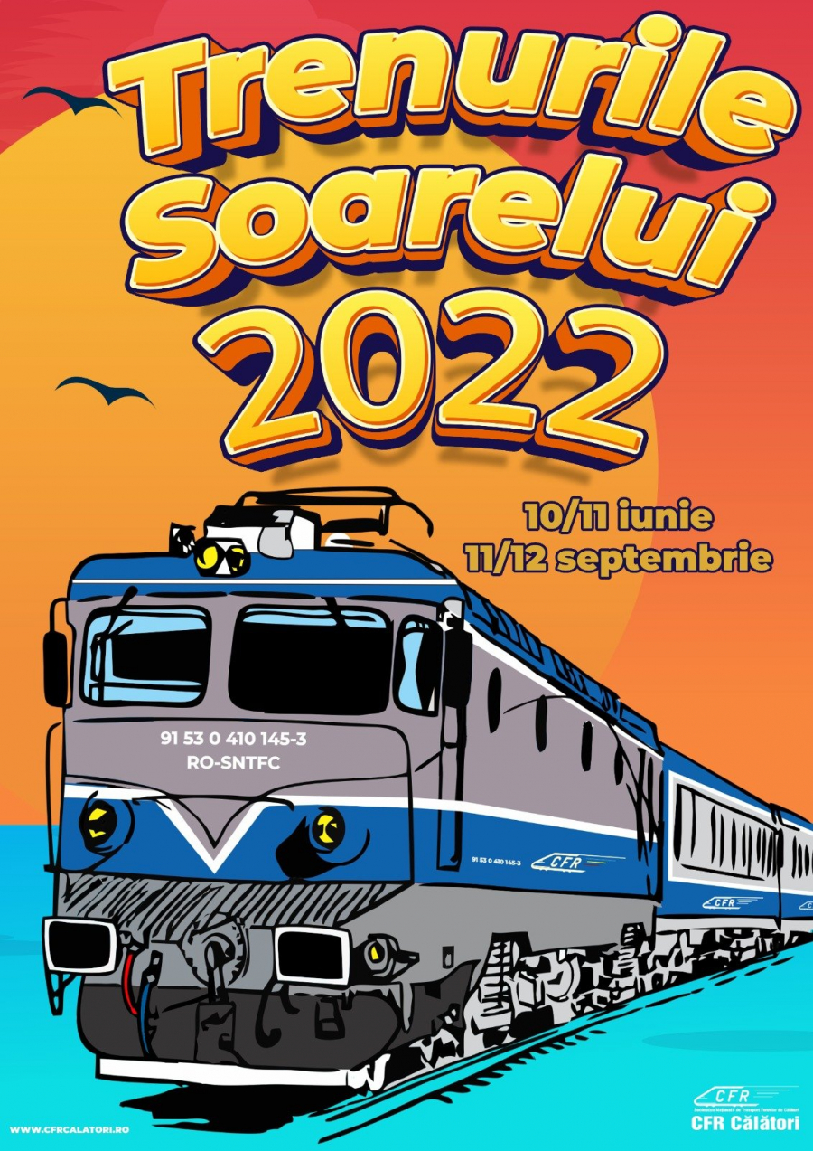 Trenurile Soarelui, legături cu litoralul. Galațiul are trenuri directe pentru Constanța și Mangalia