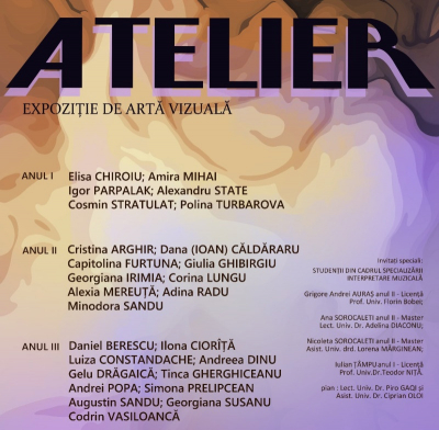 Astăzi, vernisaj al studenţilor Facultăţii de Arte la Galeria 