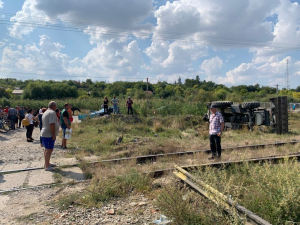 Buldoexcavatorist ucis de tren la Foltești