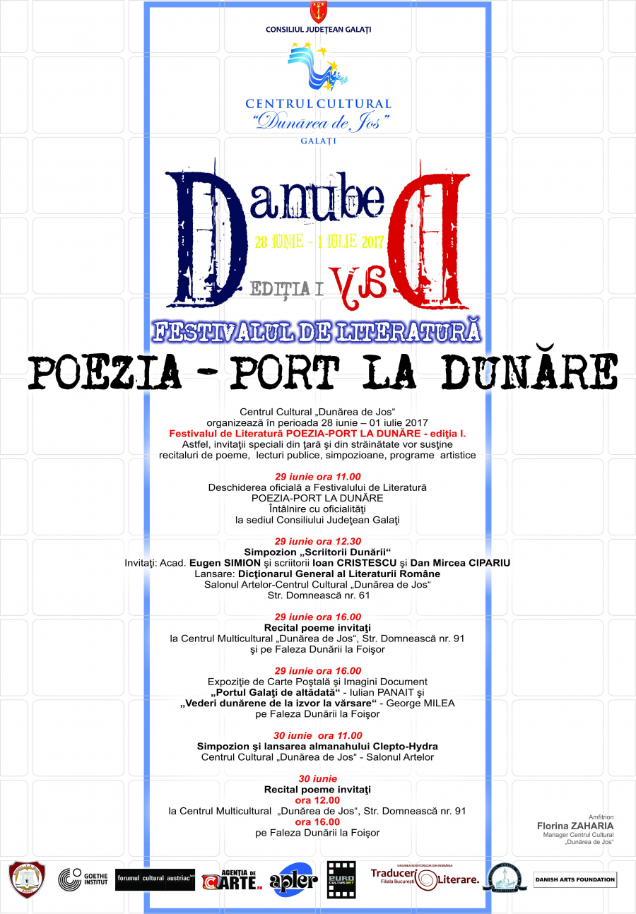 Începe Festivalul "Poezia-Port la Dunăre"