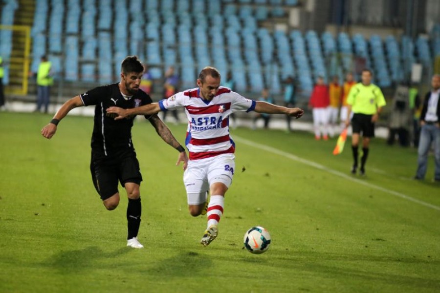 Oţelul, umilită de Astra! Meci pierdut pe teren propriu cu 0-4