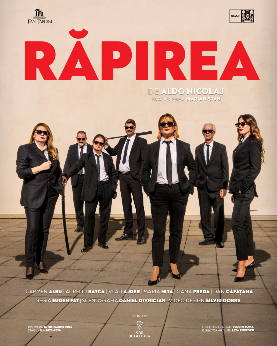 „Răpirea”, o comedie atipică. Premieră la Teatrul Dramatic „Fani Tardini”