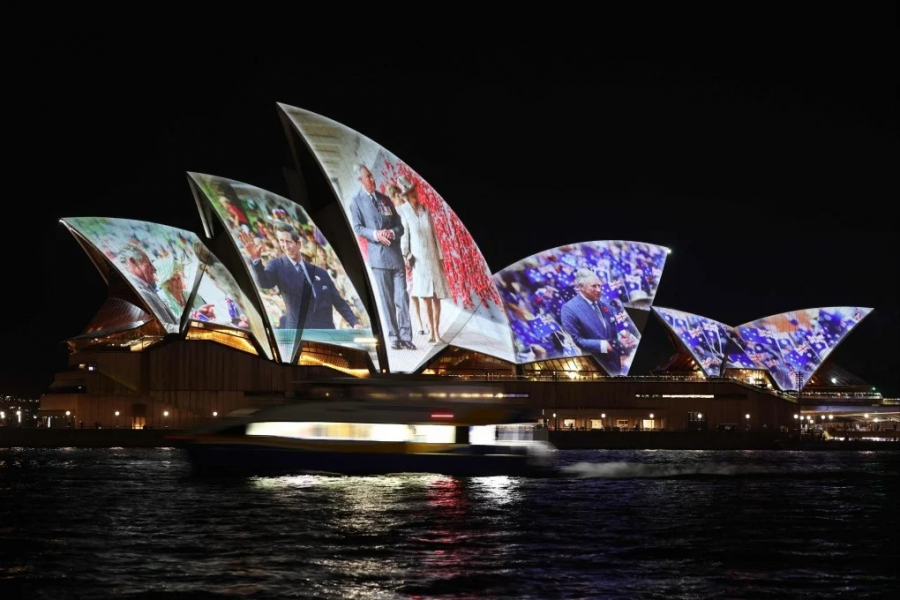 Regele Charles, întâmpinat în Portul Sydney