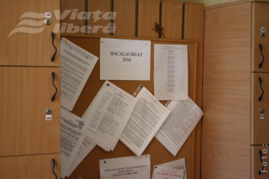 Profesorii se prezintă la bacalaureat 