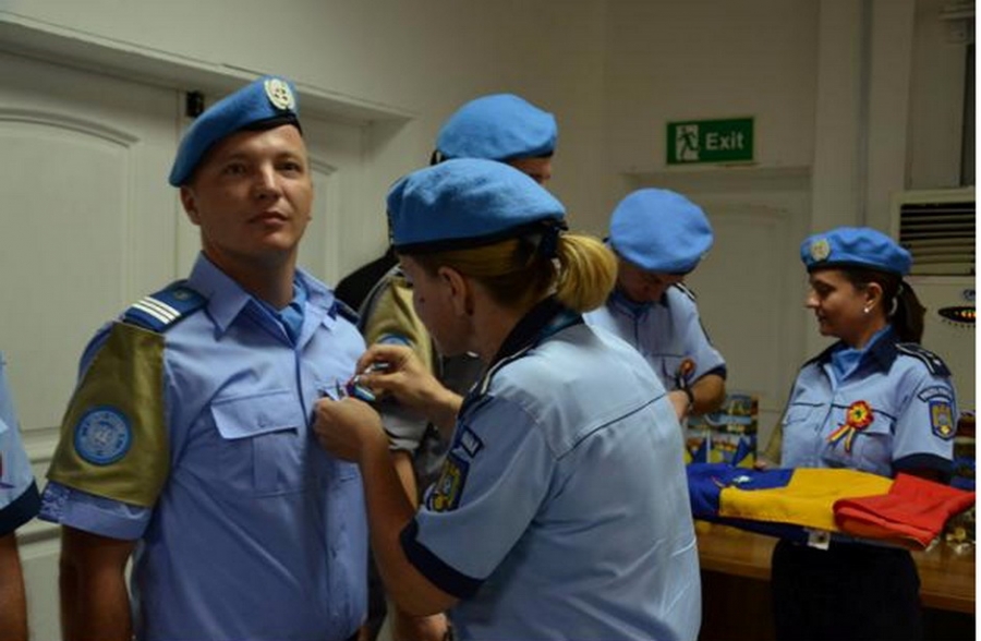 Jandarm român, DECORAT de ONU pentru o misiune internaţională