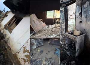 Un bebeluș de două luni şi familia sa au nevoie de ajutor, după ce le-a ars casa