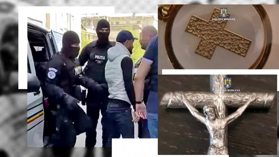Hoțul care a furat moaștele Sfântului Ioan Gură de Aur, reținut de polițiști