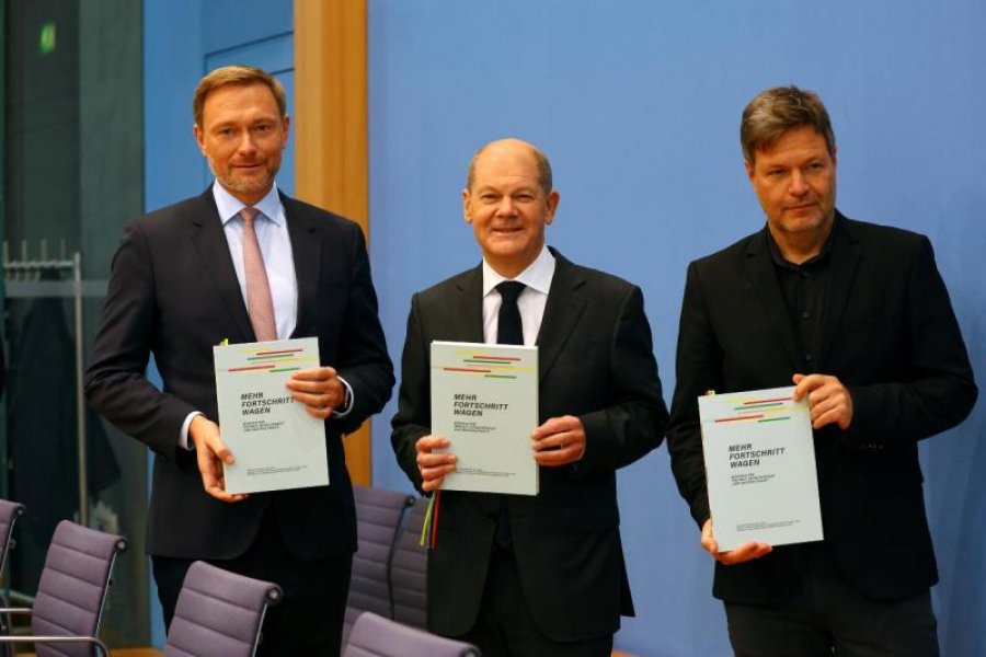 Partidele din „coaliția semafor” a Germaniei au semnat acordul de guvernare