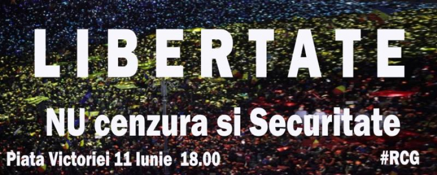 Protest împotriva legilor securității