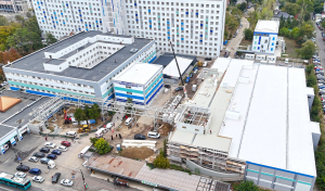 A început montarea heliportului SMURD de la Spitalul Județean Galați