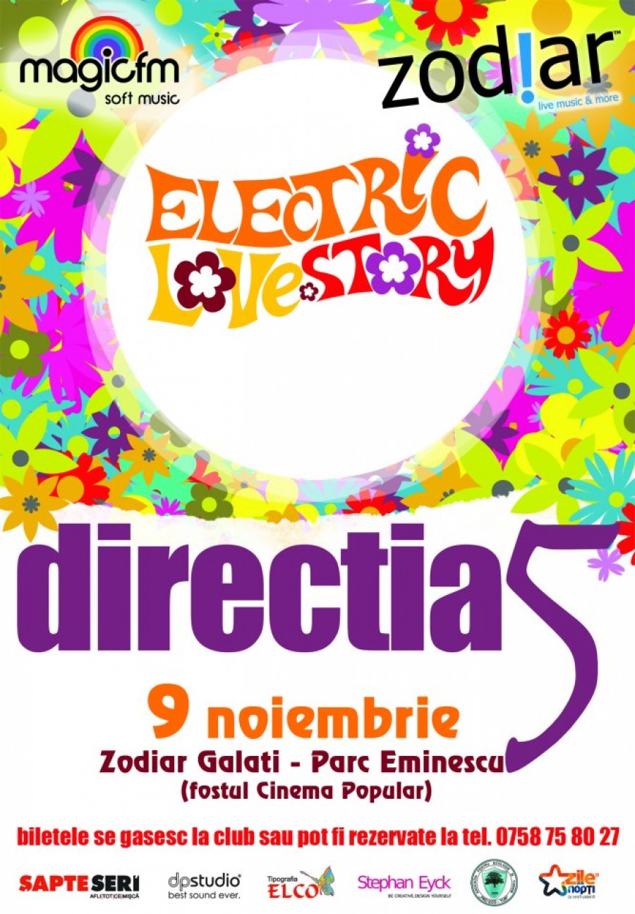 Poveşti de dragoste electrice cu Direcţia 5 în Zodiar