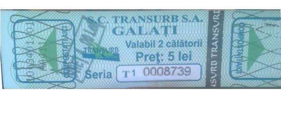 UPDATE - Bilete de călătorie cu preţul de 5 lei şi ştampilă de 4 lei. Explicaţiile managerului Transurb (DOCUMENT)