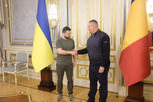 Nicolae Ciucă și Marcel Ciolacu, la Kiev. Ce au discutat cu președintele Zelenski