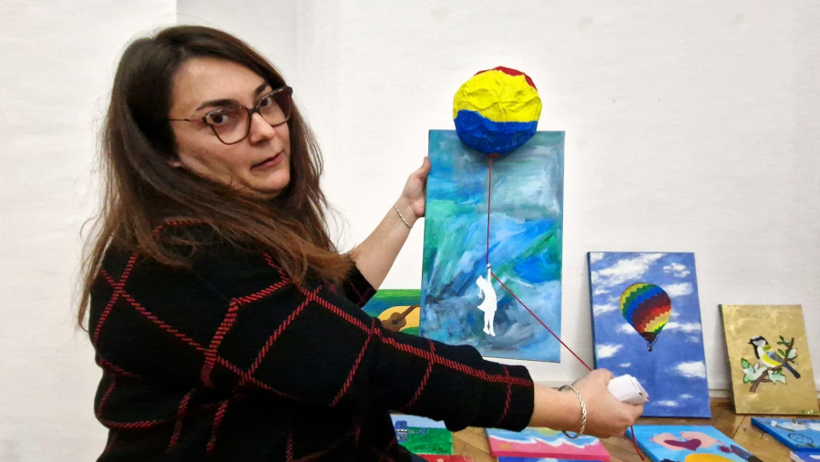 Tabloul unui pacient la psihiatrie, „un Banksy de România”