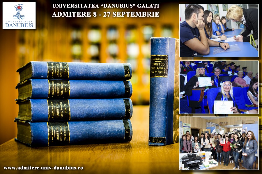 VREI SĂ URMEZI O CARIERĂ ÎN DREPT?  OPŢIUNE SIGURĂ: UNIVERSITATEA „DANUBIUS” DIN GALAŢI!