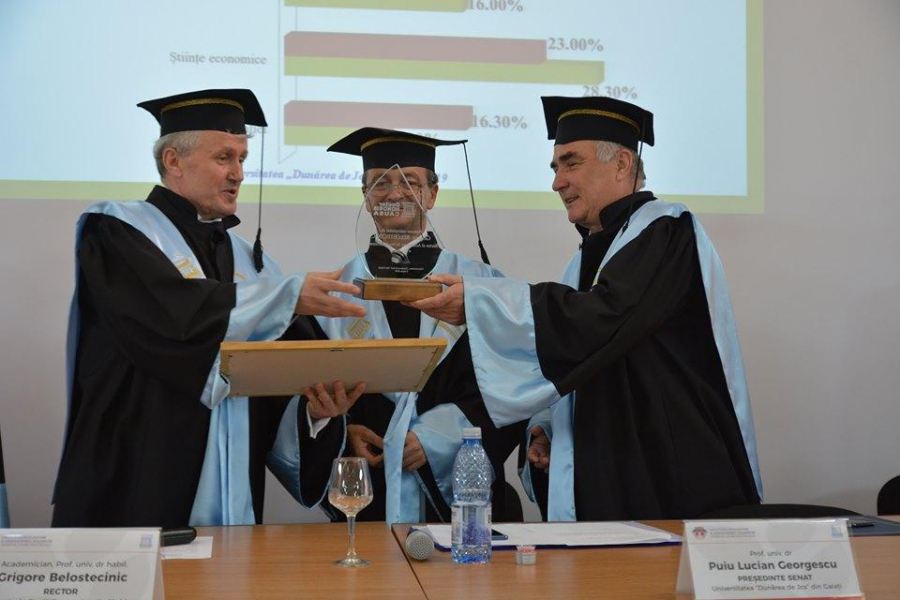 Rectorul ASE din Republica Moldova, Doctor Honoris Causa al UDJG