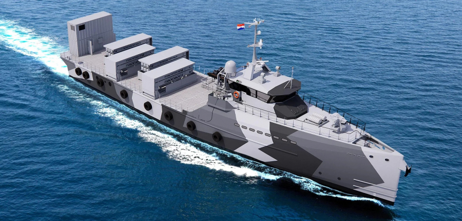 Nave militare de ultimă generație pentru Olanda, construite la Galați