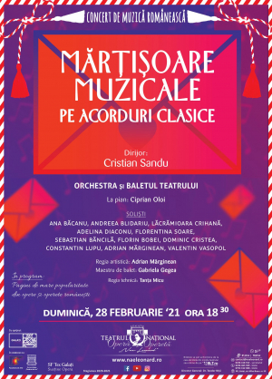 Mărțișoare muzicale pe acorduri clasice, la Teatrul Național „Nae Leonard”