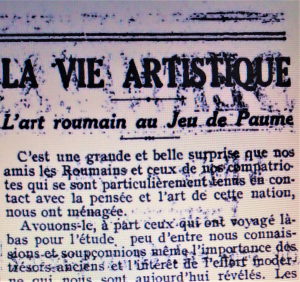„Le Figaro”, anunțându-ne venirea, în 24 mai 1925