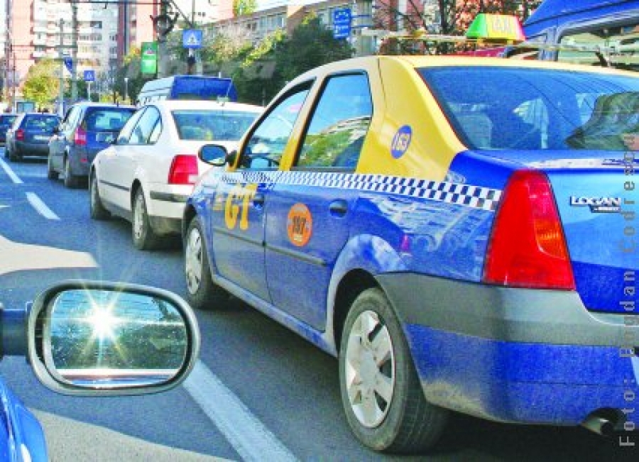 Razie grea pentru taximetrişti