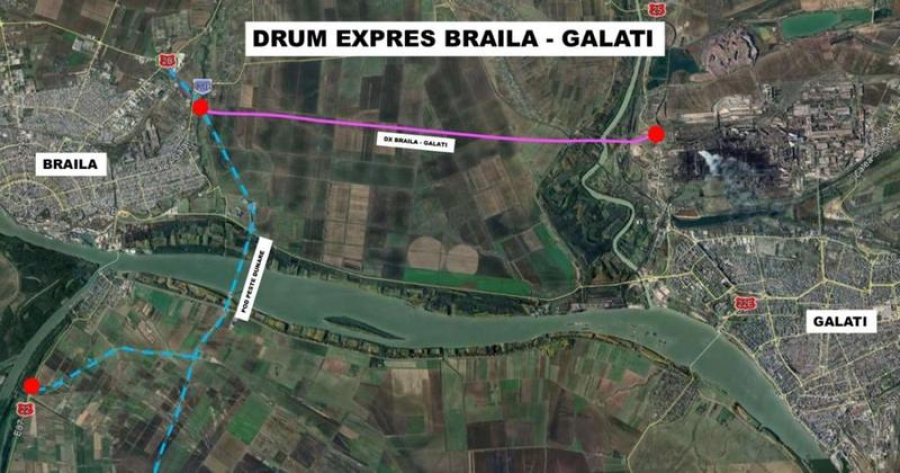 Autorizație de construire pentru viaductul peste Siret al Drumului Expres Galați - Brăila